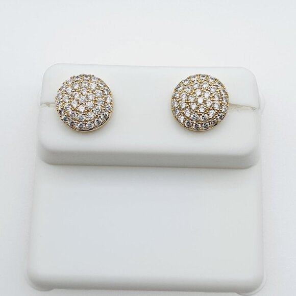 "14K Gold Plated Cubic Zircon Earrings,INUS1BR308 - Picture 5 of 9